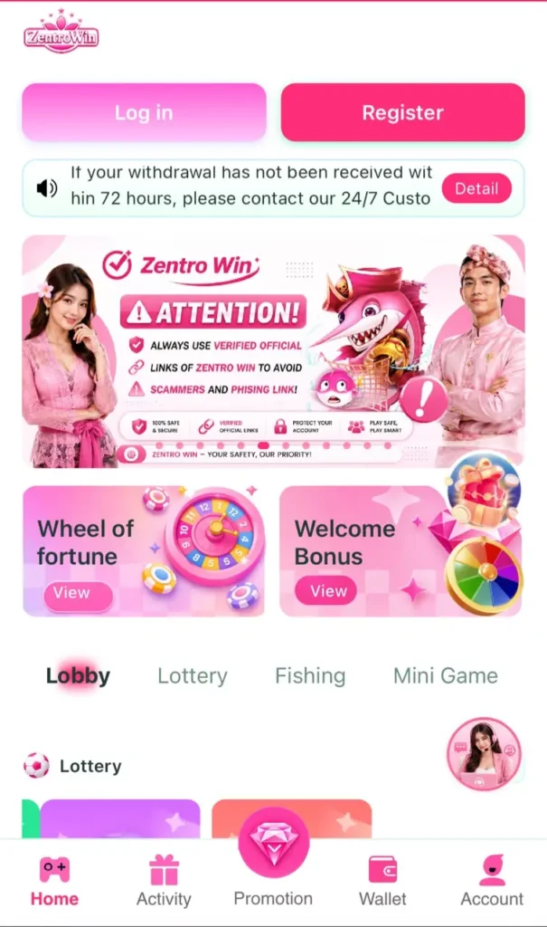 ZENTRO WIN Game